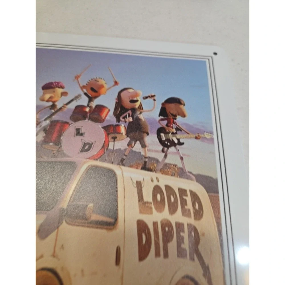 Disney‎ Diary of a Wimpy Kid Rodrick Rules 2022 Metal Tin Sign Loded Diper Wall